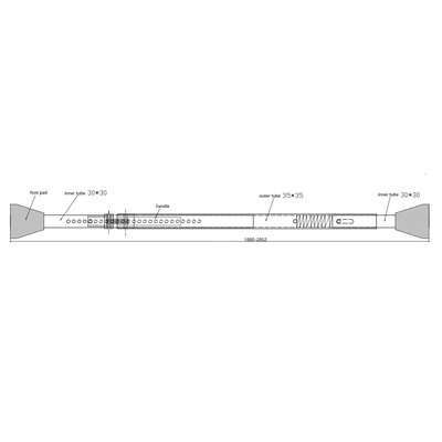 Cargo bars with rounded foot