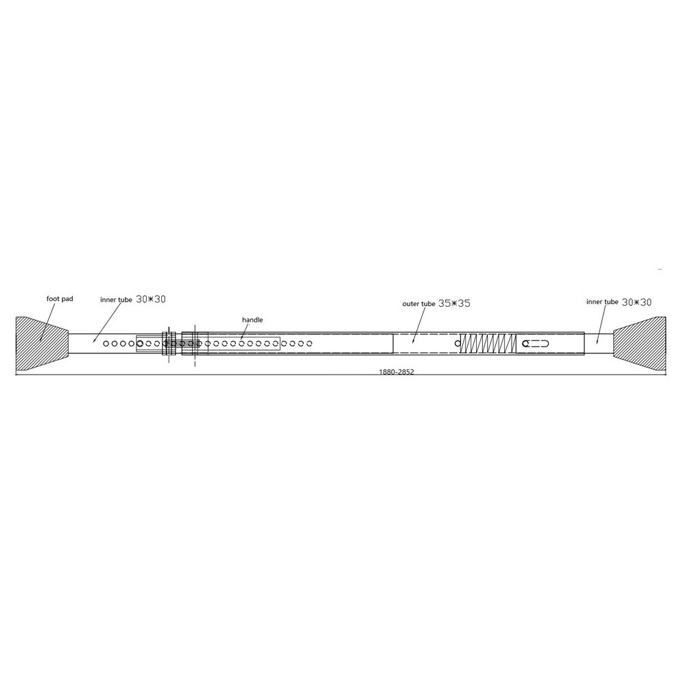 Cargo bars with rounded foot